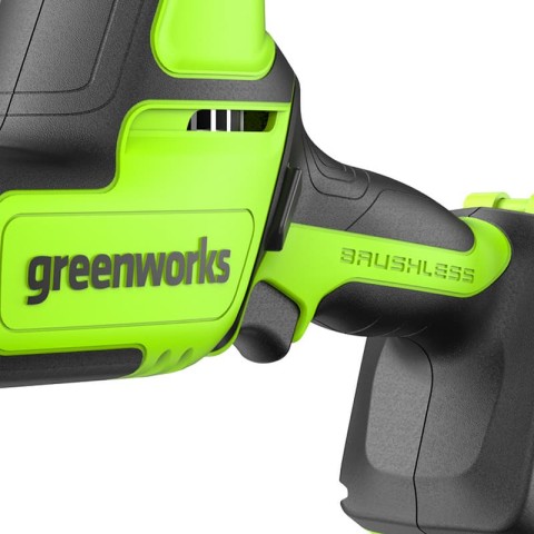 Пила сабельная компактная аккумуляторная Greenworks Арт. 1200507, 24V, бесщеточная, без АКБ и ЗУ