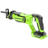 Пила сабельная аккумуляторная Greenworks Арт. 1200607, 24V, бесщеточная без АКБ и ЗУ
