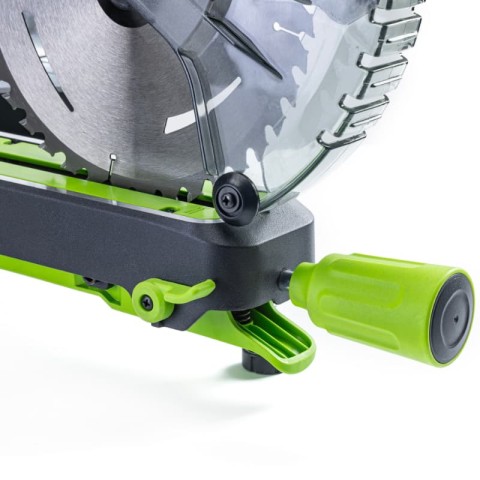 Торцовочная пила акк. Greenworks GD24MS216, 24V, б/щ, 4800 об/мин, 216x30мм,рез 65х310мм,с 1хАКБ 4Ач и ЗУ (1501707UB)