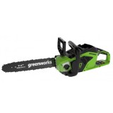 Цепная пила аккумуляторная Greenworks Арт. 2005707UA, GD40CS15K2, 40V, 35 см, бесщеточная,  до 1,5 КВТ, с АКБ 2Ач и ЗУ