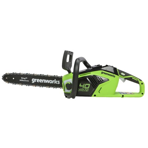 Цепная пила аккумуляторная Greenworks Арт. 2005707UA, GD40CS15K2, 40V, 35 см, бесщеточная,  до 1,5 КВТ, с АКБ 2Ач и ЗУ