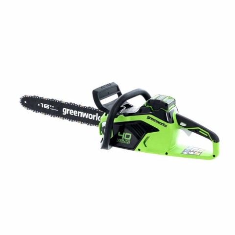 Цепная пила аккумуляторная Greenworks  Арт. 2005807UB, 40V, 40 см, бесщеточная,  до 1,8 КВт, с 1хАКБ 4Ач и ЗУ