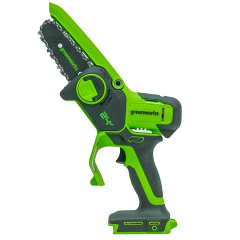 Цепная мини пила аккумуляторная Greenworks Арт. 2008207UA, 24V, 10см, c 1хАКБ 2Ач и ЗУ