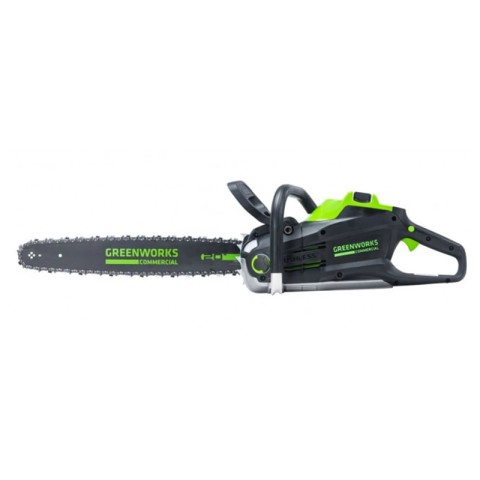 Цепная пила аккумуляторная Greenworks Арт. 2008307UA, 82V, 51 см, бесщеточная, с 1хАКБ 2.5 Ач и ЗУ