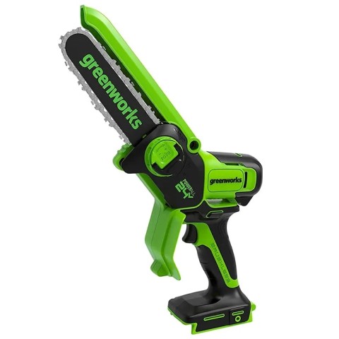 Цепная мини пила аккумуляторная Greenworks GD24CSMNX, 24V, 15см, бесщеточная, c 1хАКБ 2Ач и ЗУ (2008707UA)