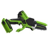 Цепная мини пила аккумуляторная Greenworks GD24CS15, 24V, 15см, бесщеточная, с автоматической смазкой цепи, без АКБ и ЗУ (2010107)