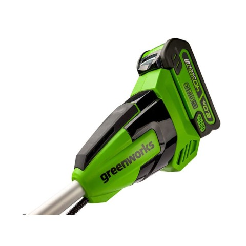 Триммер аккумуляторный Greenworks Арт. 2105707UB, 40V, 40 см, бесщеточный, с 1хАКБ 4Ач и ЗУ