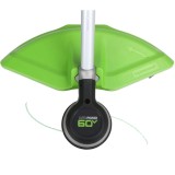 Триммер аккумуляторный Greenworks Арт. 2108307UAB, 60V, 40 см, бесщеточный, с 4 Ач и 2 Ач АКБ и ЗУ