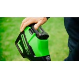 Триммер аккумуляторный Greenworks Арт. 2108407UB, 60V, 40 см, бесщеточный с велосипедной ручкой, с 1хАКБ 4Ач и ЗУ
