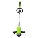 Триммер аккумуляторный Greenworks GD40LT, 40V, 38 см, с 1хАКБ 8 Ач и ЗУ (2112207UH)
