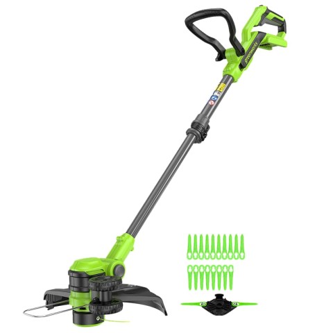 Триммер аккумуляторный Greenworks G40LT331, 40V, 33 см, с 1хАКБ 2Ач и ЗУ (2113507UA)