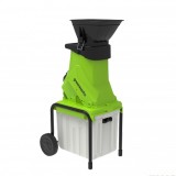 Измельчитель садовый электрический Greenworks Арт. 2206707, 220В, 2500 Вт с контейнером