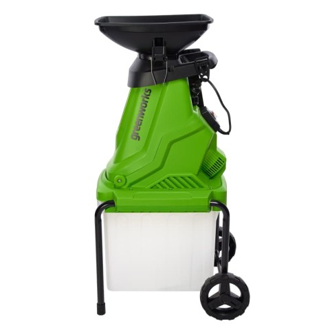 Измельчитель садовый электрический Greenworks Арт. 2208007, 220 В, 2800 Вт с контейнером