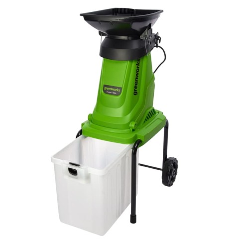 Измельчитель садовый электрический Greenworks Арт. 2208007, 220 В, 2800 Вт с контейнером
