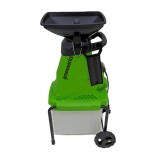 Измельчитель садовый электрический Greenworks Арт. 2208007, 220 В, 2800 Вт с контейнером