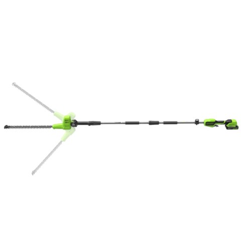 Кусторез штанговый аккумуляторный Greenworks G24PH511, 24V, 51см, без АКБ и ЗУ (2301907)