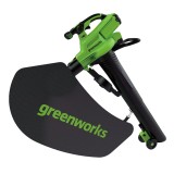 Воздуходув-Садовый Пылесос аккумуляторный Greenworks Арт. 2406907UG, 40V, бесщеточный, c 1хАКБ 5Ач и ЗУ