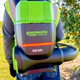 Ранцевая аккумуляторная воздуходувка  Greenworks Арт. 2408307, 82V, бесщеточная, без АКБ и ЗУ
