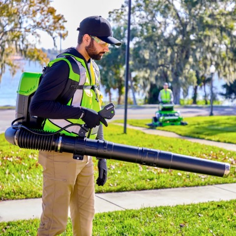 Ранцевая аккумуляторная воздуходувка  Greenworks Арт. 2408307, 82V, бесщеточная, без АКБ и ЗУ