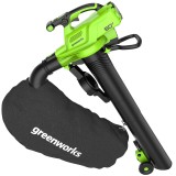 Воздуходувка-пылесос аккумуляторная Greenworks GD60BVII, 60V, бесщеточная, без АКБ и ЗУ (2409307)