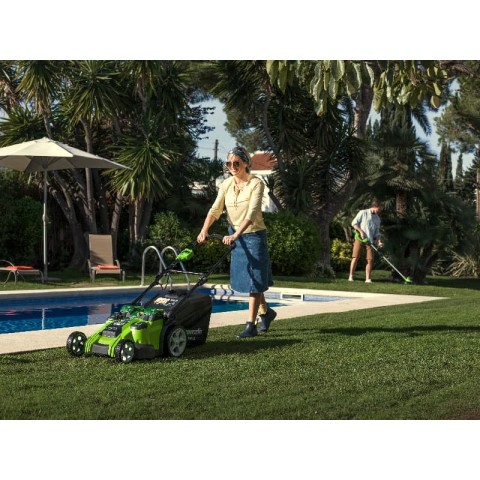 Газонокосилка аккумуляторная Greenworks Арт. 2500207, TwinForce, 40V, 49 см, без АКБ и ЗУ