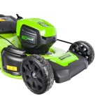 Газонокосилка аккумуляторная Greenworks Арт. 2502807UB, 60V, 46 см, бесщеточная, с 1хАКБ 4 Ач. и ЗУ