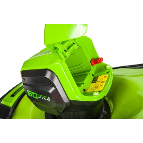 Газонокосилка аккумуляторная Greenworks Арт. 2502807, 60V, 46 см, бесщеточная, без АКБ и ЗУ