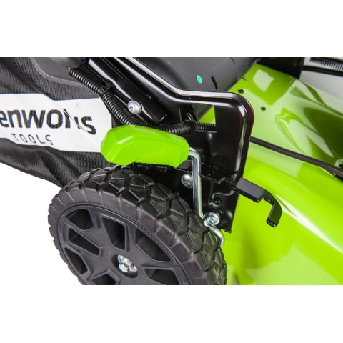 Газонокосилка аккумуляторная Greenworks Арт. 2502807, 60V, 46 см, бесщеточная, без АКБ и ЗУ