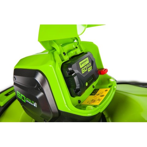 Газонокосилка аккумуляторная Greenworks Арт. 2502907, 60V, 46 см, самоходная, бесщеточная, без АКБ и ЗУ