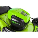 Газонокосилка аккумуляторная Greenworks Арт. 2502907, 60V, 46 см, самоходная, бесщеточная, без АКБ и ЗУ