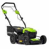 Газонокосилка аккумуляторная Greenworks Арт. 2506807UB, 40V, 46см, самоходная, бесщеточная, c 1хАКБ 4 Ач и ЗУ
