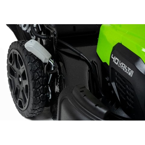Газонокосилка аккумуляторная Greenworks GD40LM46SP, 40V, 46см, самоходная, бесщеточная, c 1хАКБ 8 Ач и ЗУ (2506807UH)