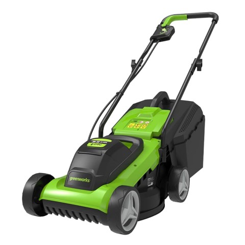 Газонокосилка аккумуляторная Greenworks Арт. 2509607, G24LM33K2, 24V, 33 см, c АКБ 2Ач и ЗУ