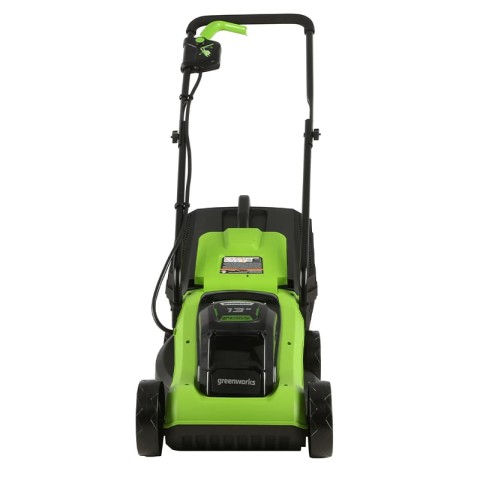Газонокосилка аккумуляторная Greenworks Арт. 2509607, G24LM33K2, 24V, 33 см, c АКБ 2Ач и ЗУ
