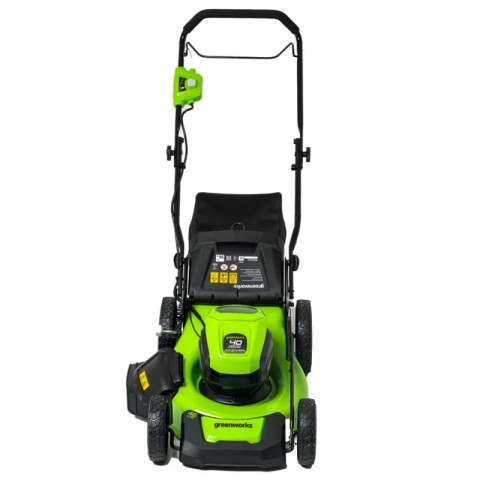 Газонокосилка аккумуляторная Greenworks Арт. 2514407UB, 40V, 46 см, бесщеточная, c 1хАКБ 4 Ач и ЗУ