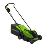 Газонокосилка аккумуляторная Greenworks Арт. 2516107UB,  24V, 33 см, бесщеточная, с 1хАКБ 4Ач и ЗУ