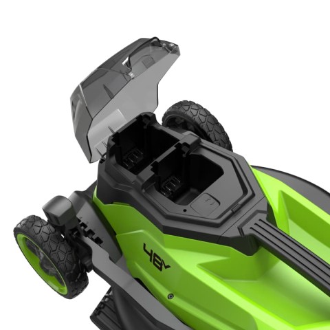 Газонокосилка аккумуляторная Greenworks GD24X2LM361, 2х24V, 36 см, бесщеточная, без АКБ и ЗУ (2520707)
