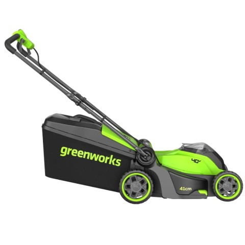 Газонокосилка аккумуляторная Greenworks GD40LM411, 40V, бесщеточная, 41 см, без АКБ и ЗУ (2521007)