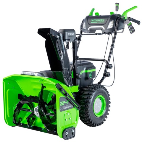 Снегоуборщик аккумуляторный Greenworks, 82V, 61 см, самоходный, бесщеточный, c 3 АКБ 8Ач и двойным ЗУ, Арт. 2602807U3C