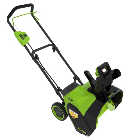 Снегоуборщик аккумуляторный Greenworks Арт. 2603607UB, 40V, 40 см, с 1хАКБ 4 Ач и ЗУ