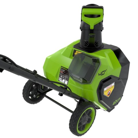 Снегоуборщик аккумуляторный Greenworks Арт. 2603607UB, 40V, 40 см, с 1хАКБ 4 Ач и ЗУ