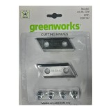 Комплект ножей (2 шт.) для измельчителя садового Greenworks, Арт. 2930107