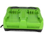 Зарядное устройство для 2-х аккумуляторов Greenworks Арт. 2931907, 24V