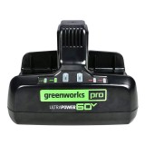 Быстрое зарядное устройство для двух аккумуляторов Greenworks Арт. 2954407, 60V, 10А