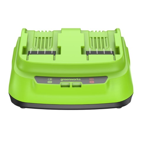 Ультрабыстрое двойное зарядное устройство Greenworks G24X2C8, 24V, 8A (2958807)