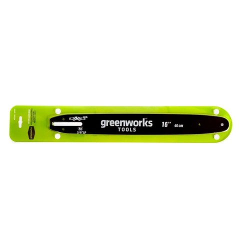 Шина для аккумуляторной цепной пилы Greenworks  40Vб 40 см, Арт. 29757