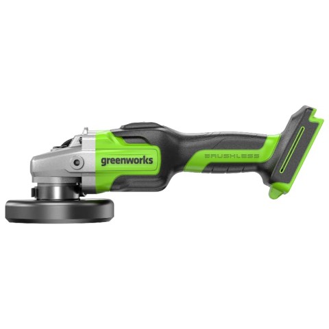 Угловая шлифовальная машина, аккумуляторная Greenworks Арт. 3200207UA, 24V, бесщеточная, c 1хАКБ 2 Ач и ЗУ в сумке