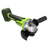 Угловая шлифовальная машина акк. Greenworks AG590, 24V, б/щет, 125 мм, 8500 об/мин, Anti-Kickback, 1х8Ач, быстрое ЗУ, кор (3201007CUH)
