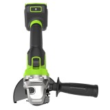 Угловая шлифовальная машина акк. Greenworks AG590, 24V, б/щет, 125 мм, 8500 об/мин, Anti-Kickback, 1х5Ач, быстрое ЗУ, кор (3201007CUG)