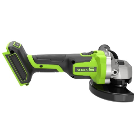 Угловая шлифовальная машина акк. Greenworks AG590, 24V, б/щет, 125 мм, 8500 об/мин, Anti-Kickback,1х4Ач, быстрое ЗУ, кор (3201007CUB)